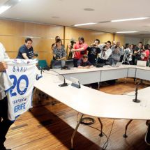 Gaku Shibasaki es presentado como jugador del CD Tenerife.