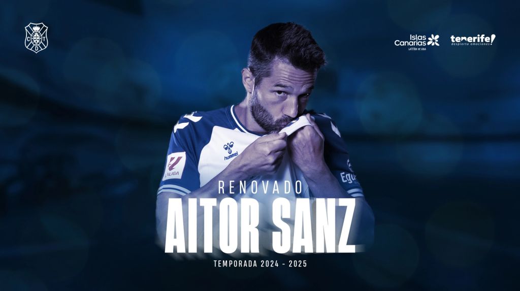 Aitor Sanz, a por su duodécima temporada en el CD Tenerife